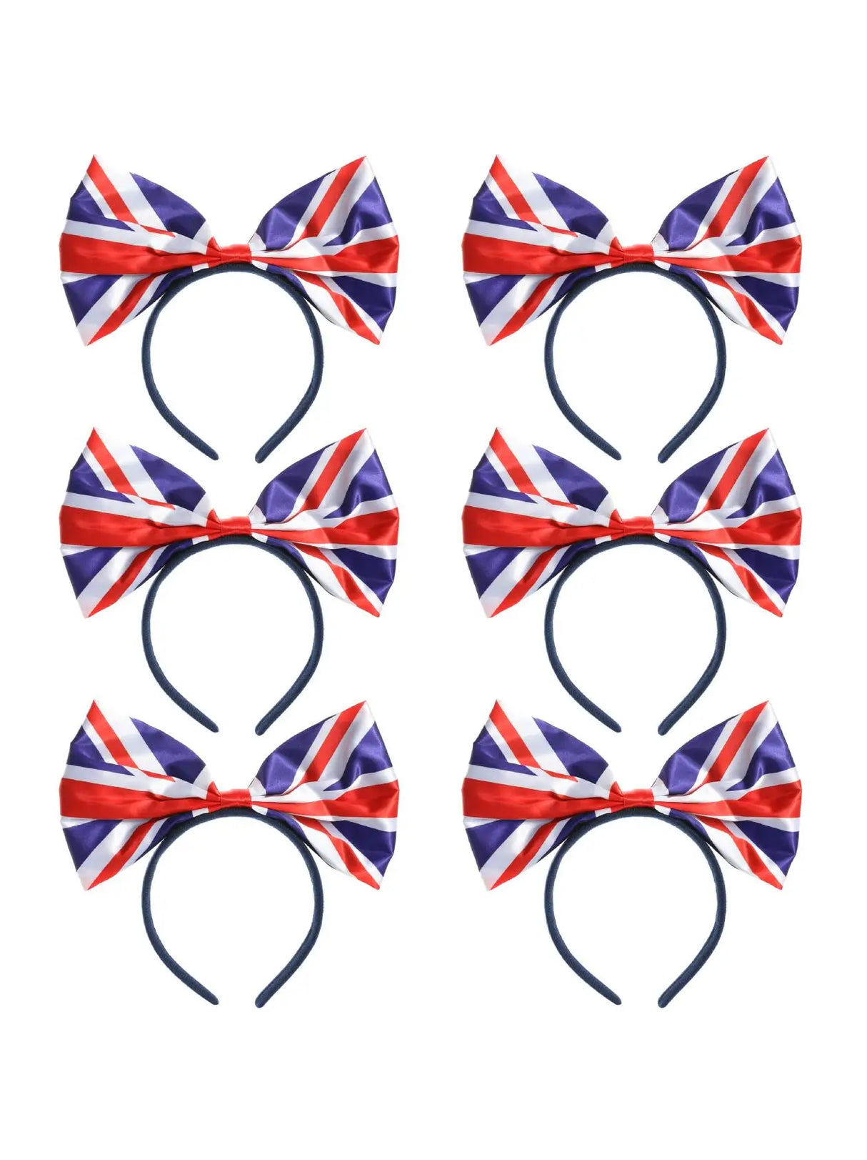 Union Flag Bow Headband – Classic 40s-Inspired Hair Accessory in Multi UK