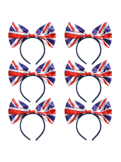 Union Flag Bow Headband – Classic 40s-Inspired Hair Accessory in Multi UK