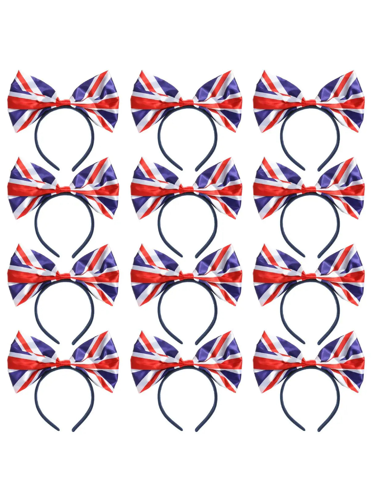 Union Flag Bow Headband – Classic 40s-Inspired Hair Accessory in Multi UK