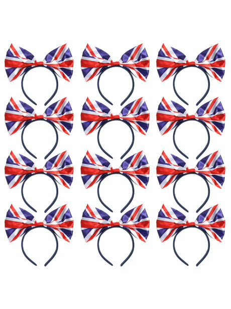 Union Flag Bow Headband – Classic 40s-Inspired Hair Accessory in Multi UK