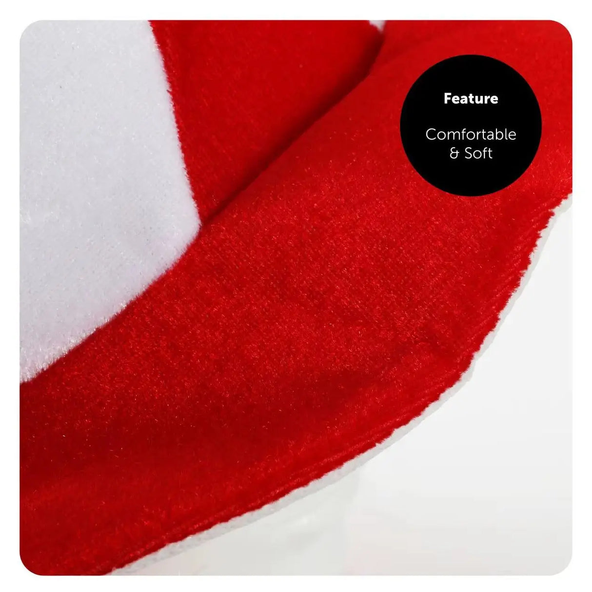 Football Hat - Red & White Football Hat with Attached Red & White Hair - Adults Sports Supporters World Cup Euros Accessory