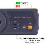 Sound Level Calibrator Meter 114dB 94dB 104dB Calibration Microphone For 1/2" 13.2mm Microphone Size Sound Meter