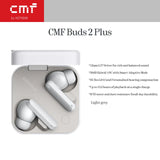 CMF Buds 2 Plus 12mm LCP Driver for Rich and Balanced Sound 50dB Hybrid ANC