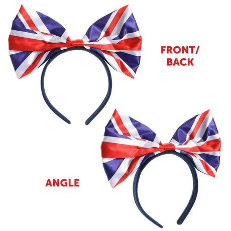 Union Flag Bow Headband – Classic 40s-Inspired Hair Accessory in Multi UK