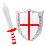England Inflatable Sword & Shield Set – 24" Sword & 18"x13" Shield – Perfect for Sports Events & English Celebrations!