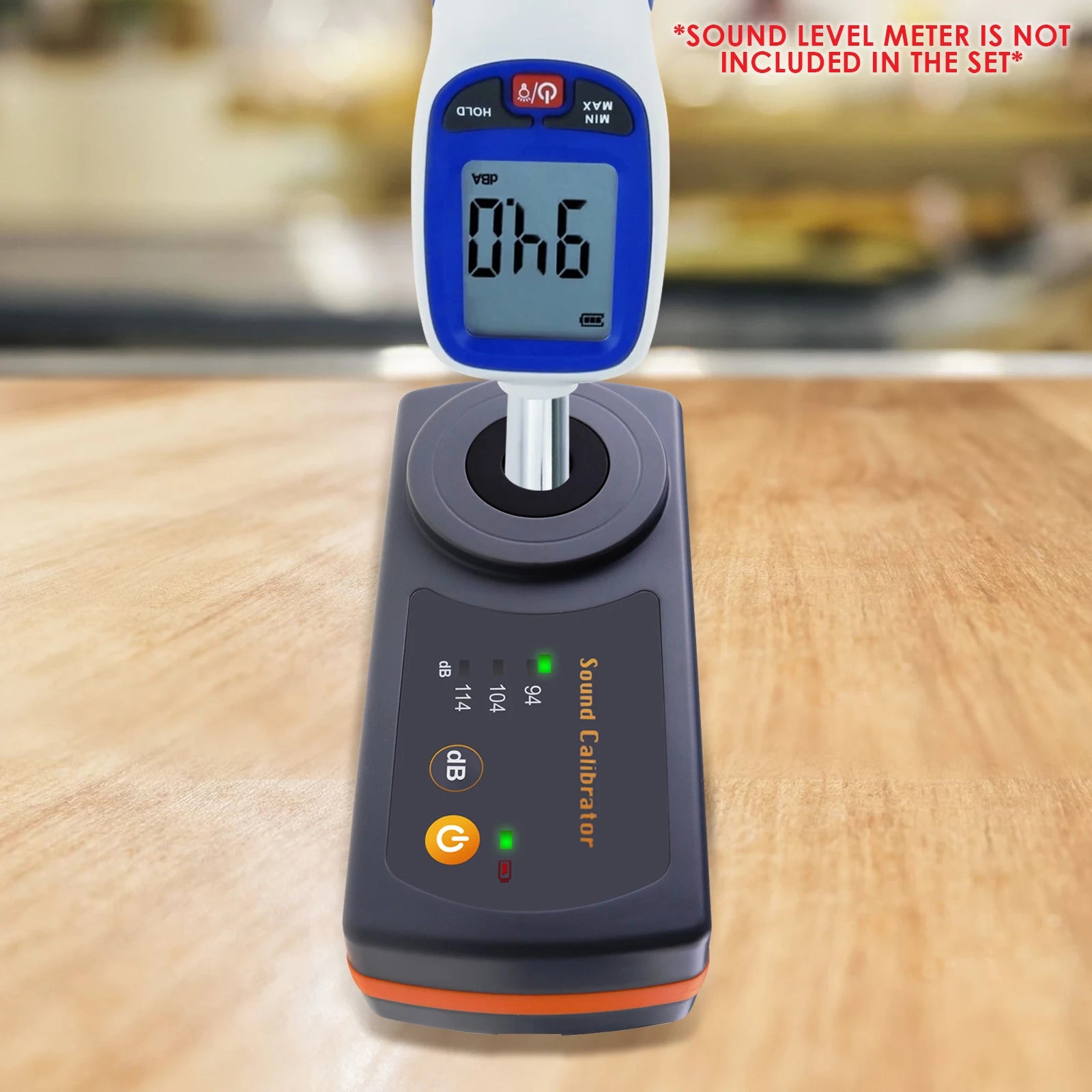 Sound Level Calibrator Meter 114dB 94dB 104dB Calibration Microphone For 1/2" 13.2mm Microphone Size Sound Meter