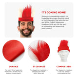 Red & White English Headband - Red Headband With Red and White Hair - Perfect for English Celebrations