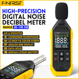 FNIRSI FDM01 Digital Noise Meter Sound Level Meter Handheld DB Meter 30~130dB Audio Measuring Instrument 600mah lithium Battery