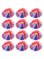 Union 6 Pack Union Flag Bowler Hats – Classic Plastic Hat for VE Day UK