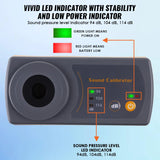 Sound Level Calibrator Meter 114dB 94dB 104dB Calibration Microphone For 1/2" 13.2mm Microphone Size Sound Meter