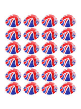 Union 6 Pack Union Flag Bowler Hats – Classic Plastic Hat for VE Day UK