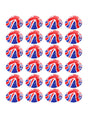 Union 6 Pack Union Flag Bowler Hats – Classic Plastic Hat for VE Day UK