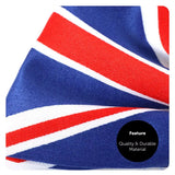 Union Flag Bow Tie – Elasticated Patriotic Accessory in Multipacks for UK