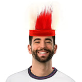 Red & White English Headband - Red Headband With Red and White Hair - Perfect for English Celebrations