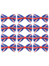 Union Flag Bow Tie – Elasticated Patriotic Accessory in Multipacks for UK