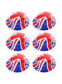 Union 6 Pack Union Flag Bowler Hats – Classic Plastic Hat for VE Day UK
