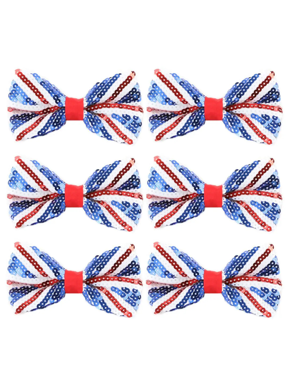Union Flag Sequin Bow Tie – Sparkly Patriotic Accessory in Multipacks UK