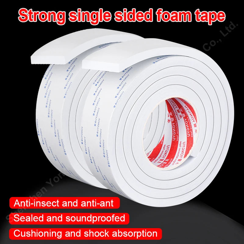 EVA single side foam sponge foam tape EVA tape Adhesive  for Wall Tile Edges, Kitchen backsplash, Floor, Mirrior Frame Decor