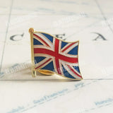 United Kingdom UK National Flag Lapel Pins Crystal Epoxy Metal Enamel UK
