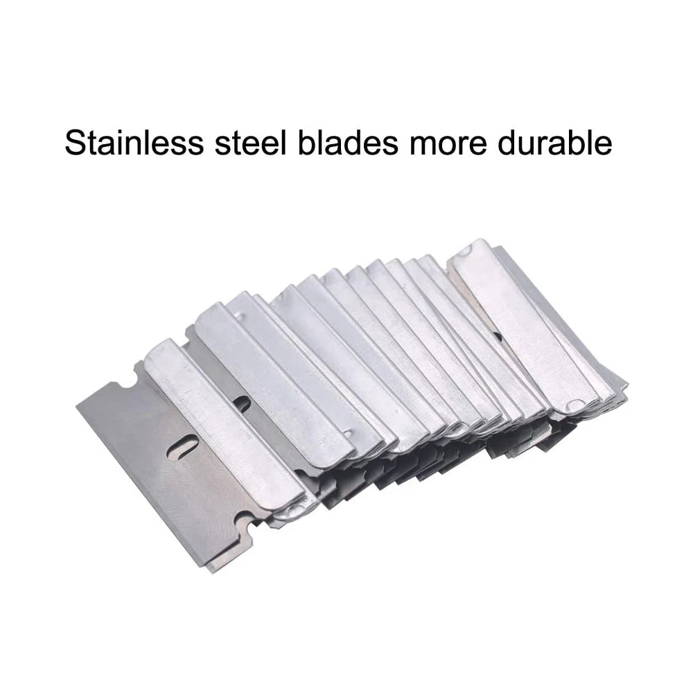 50/100pcs Scraper Razor Blades for Cleaning or Removing Marks on Metal, Glass, Glue