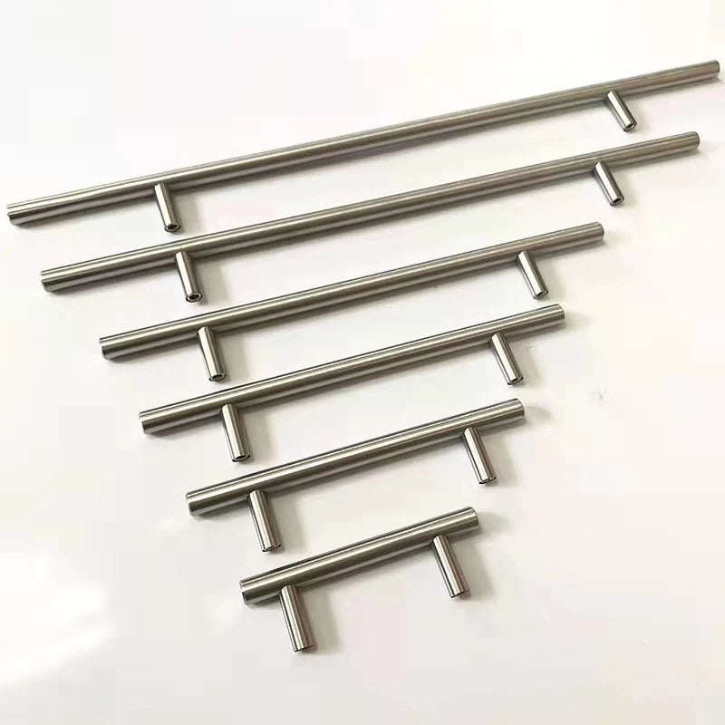 Stainless Steel Handles For Cabinets And Drawers  Kitchen Handles Bathroom Cabinets handles Cabinet Metal Furniture Handles