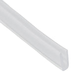 2 Meters U-channel Rubber Edging Sealing Strip Shower Door Glass Durable Sealing Tape Edge Guard Weatherstrip Multiple Size