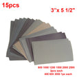 15Pcs/Set Sandpaper 400 600 3000 800 1000 1200 1500  2500 Grit Sand Pa UK
