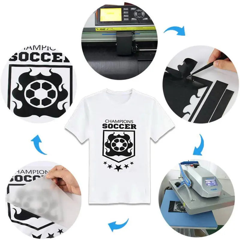 1 roll 12"x40"/30.5cmx20/100/150cm Matte Pu Heat Transfer Vinyl  Decorative Films Pattern T-shirt Iron On HTV Printing HTV Vinyl