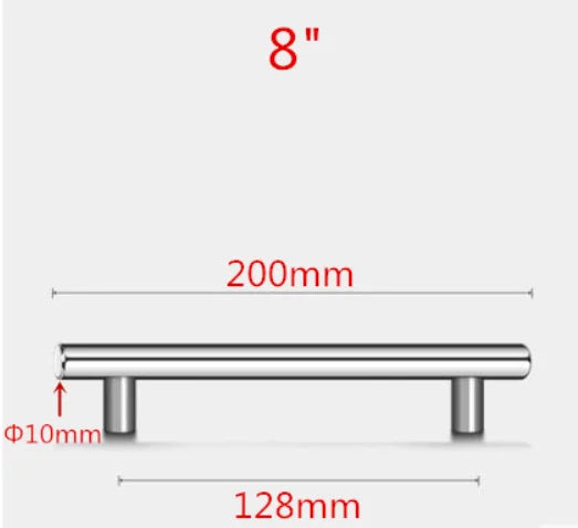 Stainless Steel Handles For Cabinets And Drawers  Kitchen Handles Bathroom Cabinets handles Cabinet Metal Furniture Handles