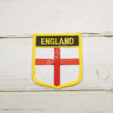 England National Flag Embroidery Patches Badge Shield And Square Shape Pin One Set On The Cloth Armband   Backpack  Decoration