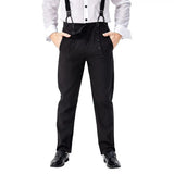 Medieval Retro 70s 80s 90s Cosplay Costume Pants Steampunk Overalls Adult Men Casual Pants Halloween Carnival Costumes