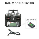 FLYSKY FS-I6X I6X 2.4G 10CH AFHDS 2A Radio Transmitter with IA6B IA10B Receiver