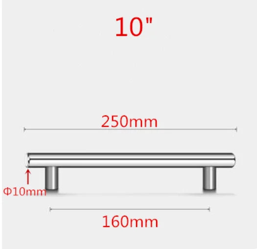 Stainless Steel Handles For Cabinets And Drawers  Kitchen Handles Bathroom Cabinets handles Cabinet Metal Furniture Handles