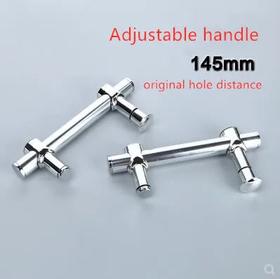 Bathroom glass door handle , Hole distance adjustable shower room handle, Shower door handle 145mm(A654)