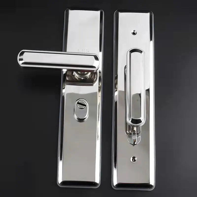 Multi Function  Stainless Steel Anti-theft  Entrance Gate Lock plate  Anti-explosion Security Thicken Widen lock Handle Plate