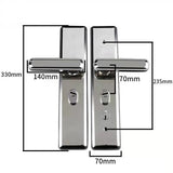 Multi Function  Stainless Steel Anti-theft  Entrance Gate Lock plate  Anti-explosion Security Thicken Widen lock Handle Plate