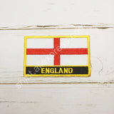 England National Flag Embroidery Patches Badge Shield And Square Shape Pin One Set On The Cloth Armband   Backpack  Decoration