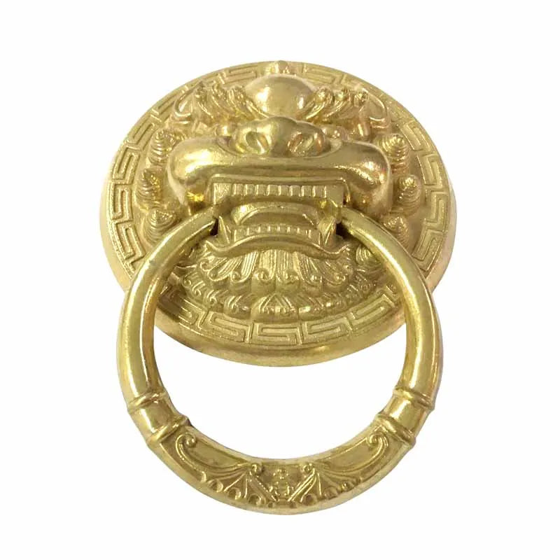 Lenth 190mm Brass Large Antique Lion Door Knocker Lionhead Doorknockers Lions Home Decor With Screw