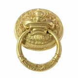 Lenth 190mm Brass Large Antique Lion Door Knocker Lionhead Doorknockers Lions Home Decor With Screw