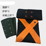 Costume Katsuki Bakugou Cosplay Outfit Halloween Carnival Cosplay top+scarf+hand covers