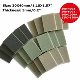 20Pcs Sponge Sanding Block Wet Dry Grinding Sandpaper 300-400 500-600 800-1000 1200-1500 Grit Polishing Pads Abrasive Sand Paper
