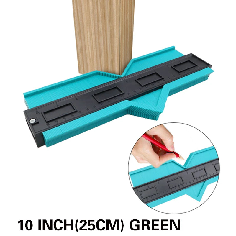 Profile Contour Gauge line Copier Ruler Cutting template Construction Woodworking Measuring instrument ceramic Tiling tiles tool