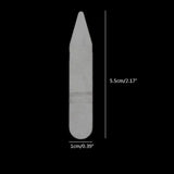 200Pcs Plastic Collar Stiffeners Stays Bones Set For Dress Shirt Men's Gifts Clear Plastic Collar Stays 55 x 10 mm