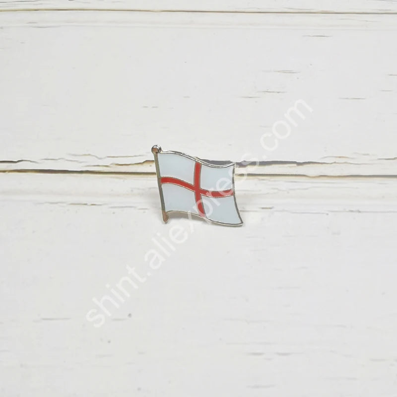 England National Flag Embroidery Patches Badge Shield And Square Shape Pin One Set On The Cloth Armband   Backpack  Decoration