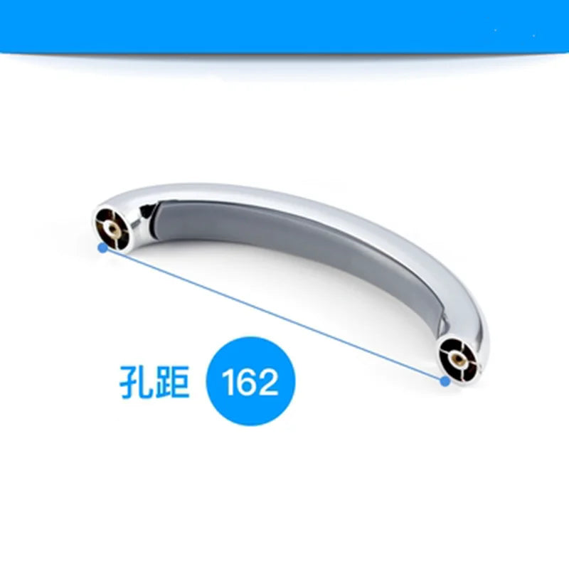 Shower room toilet push pull glass door push handle plastic 162mm bilateral handle（LQ41）