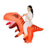 Halloween Muscular Tyrannosaurus Rex Dinosaur Inflatable Suit Holiday Party Funny Doll Inflatable Costume Cosplay Costume
