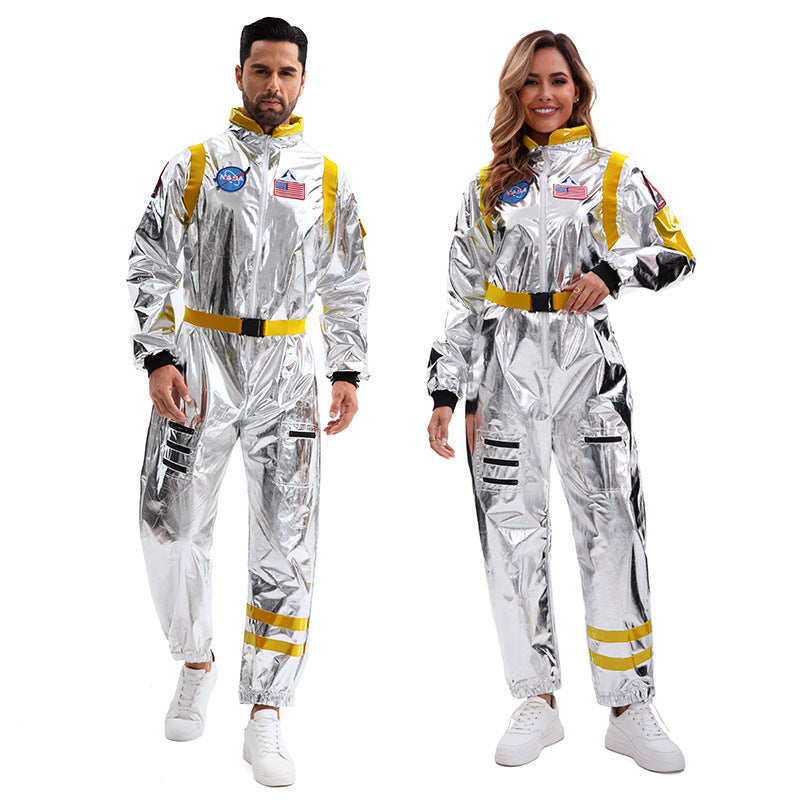 Space Suit Pilot Cos Astronaut Costume Halloween Performance Costume Male and Female Wandering Earth Astronaut Costume