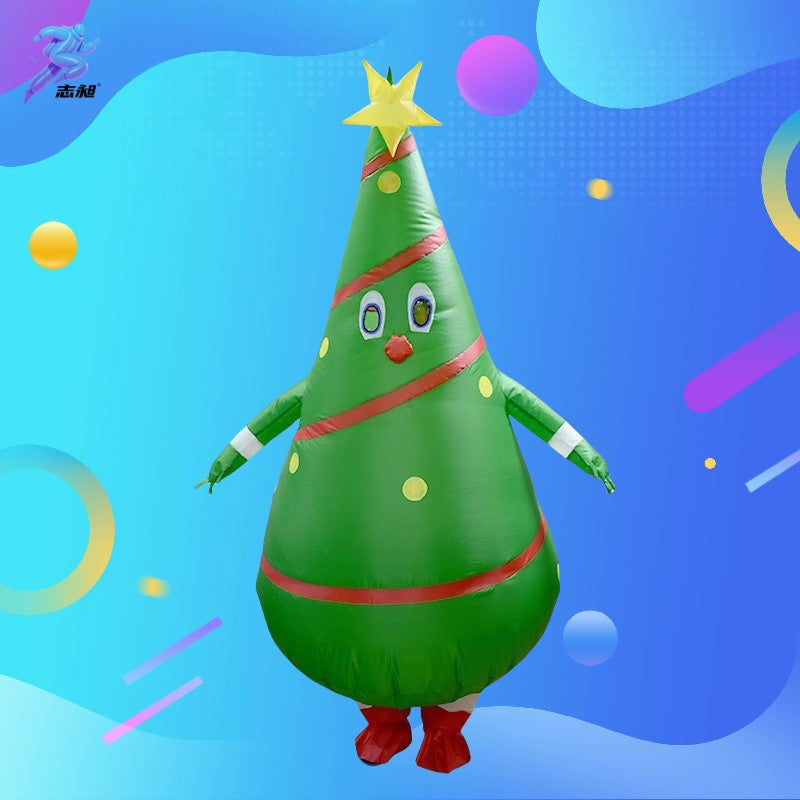 Cross-Border Hot-Selling New Snowman Inflatable Costume Christmas Carnival Festival Celebration Stage Party Performance Costume