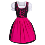 2024 European and American Halloween Beer Festival Maid Cosplay Costume Women's Top