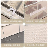 Household Transparent Foldable Shoe Storage Box Visible Installation-Free Bed Bottom Shoe Cabinet Thickened Steel Frame Storage Box